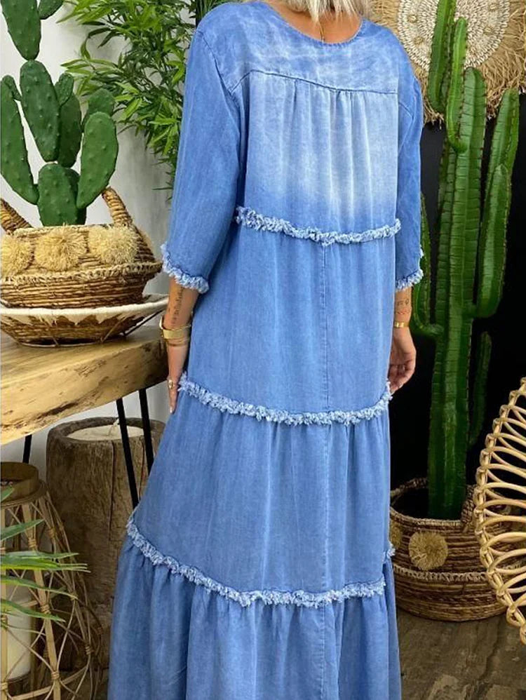EM | Maxikleid mit V-Ausschnitt