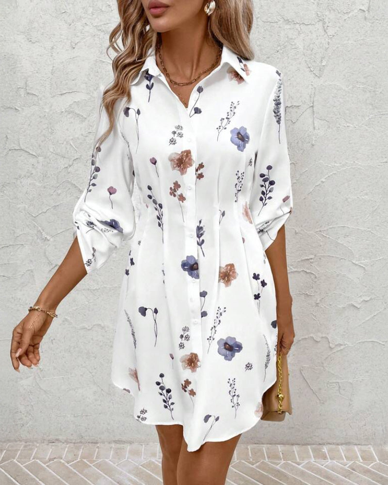 MW | Bedrucktes Modekleid mit Passform