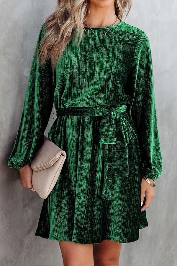 MW | Langärmeliges Minikleid aus Samt