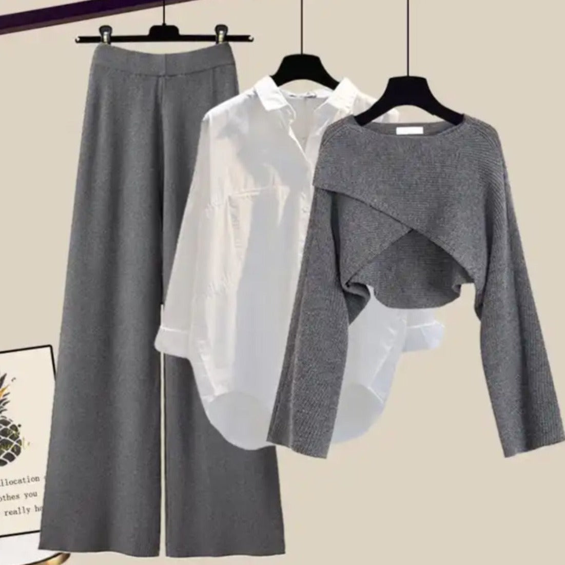 EM | Elegantes 3-teiliges Outfit-Set