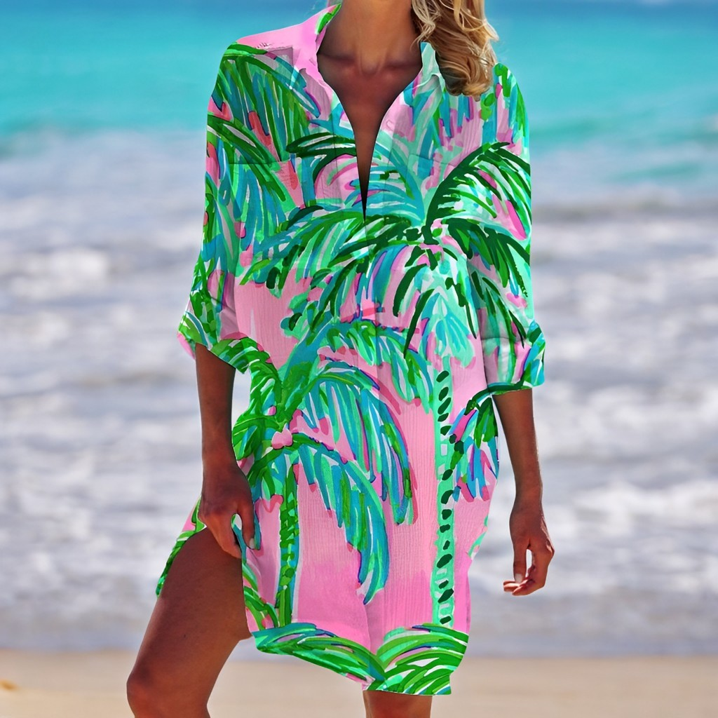MW | Loose Beach Shirt Kleid für Frauen