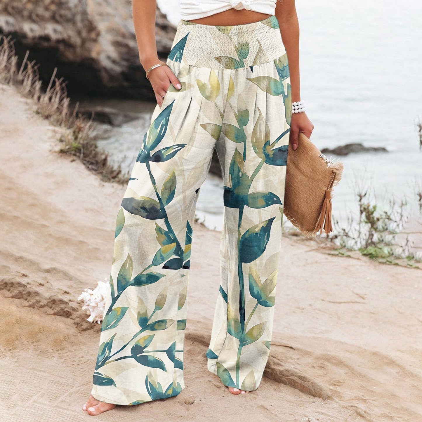 EM | Stilvolle & bequeme bedruckte Hose
