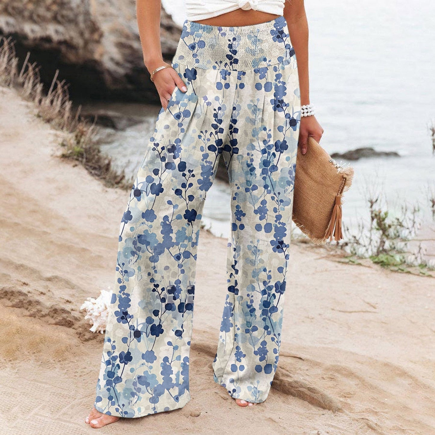 EM | Stilvolle & bequeme bedruckte Hose