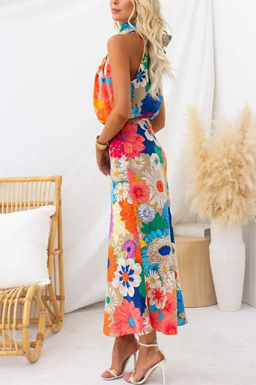 MW | Liora Maxikleid mit Blumendruck