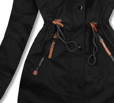 EM | Mit Kunstfell gefütterte Parka-Jacke mit Kapuze