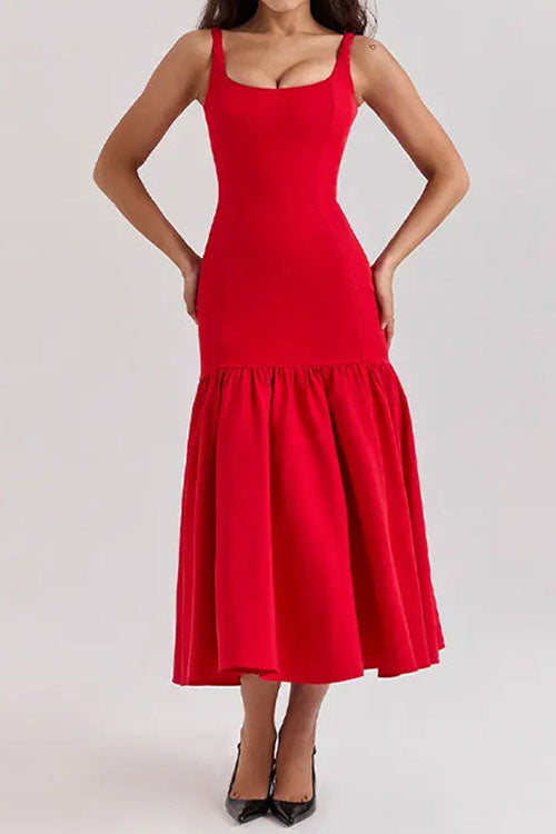 MW | Ruffle Midi-Kleid