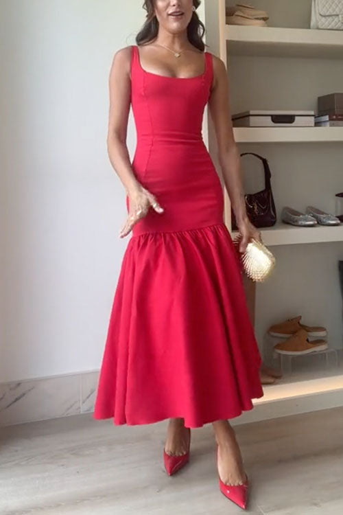 MW | Ruffle Midi-Kleid