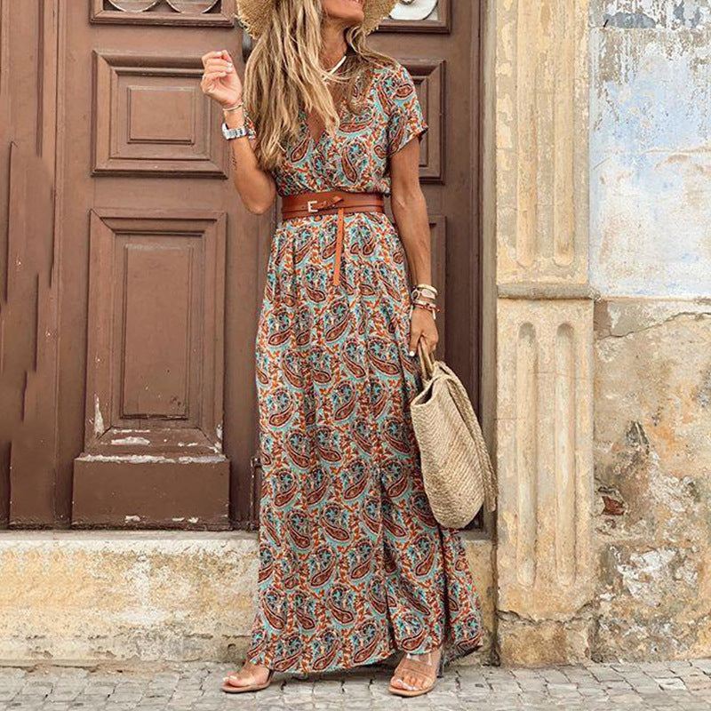 EM | Boho Maxikleid mit Schlitz
