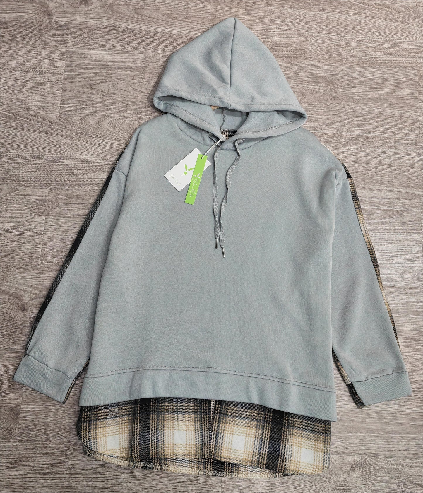 MW | Bequemes langärmeliges Patchwork-Sweatshirt