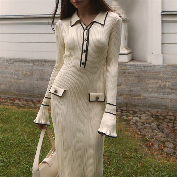 MW | Maxikleid aus Rippenstrick
