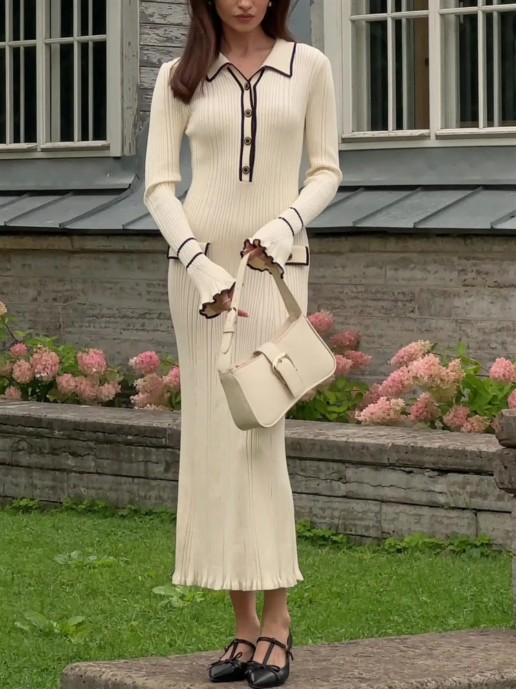 MW | Maxikleid aus Rippenstrick