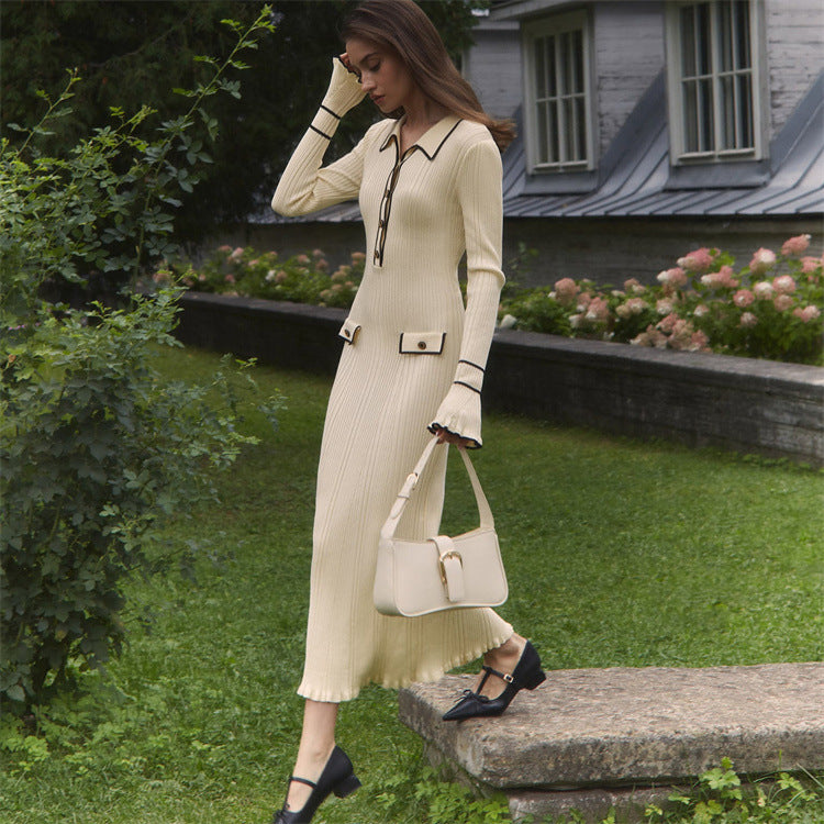 MW | Maxikleid aus Rippenstrick