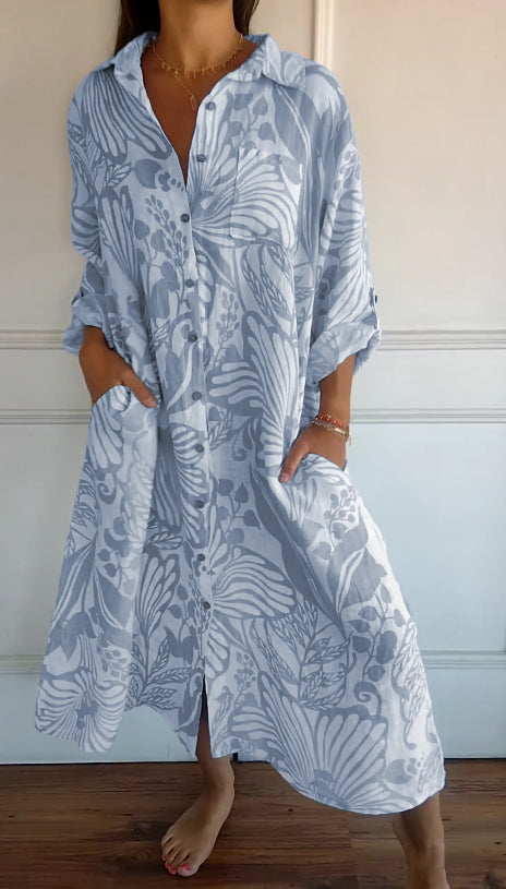 MW | Klassisches fließendes Maxikleid