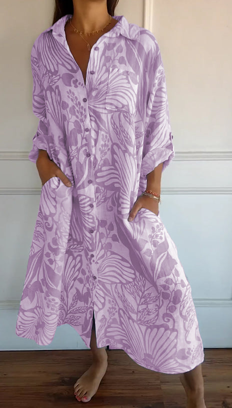 MW | Klassisches fließendes Maxikleid