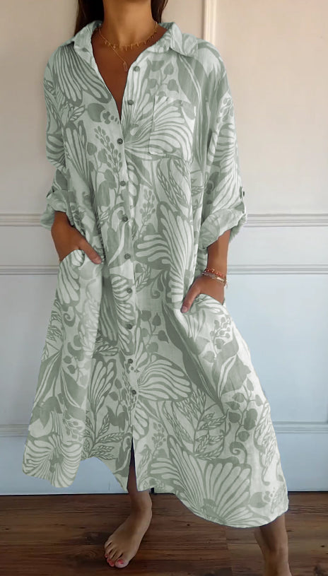 MW | Klassisches fließendes Maxikleid