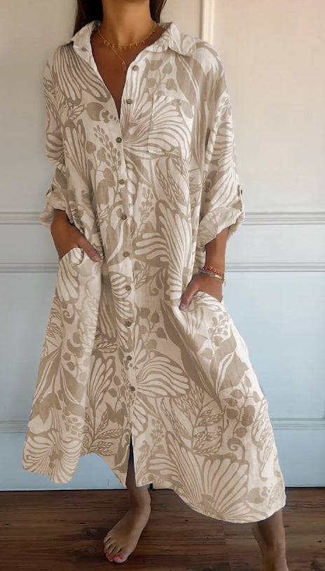 MW | Klassisches fließendes Maxikleid