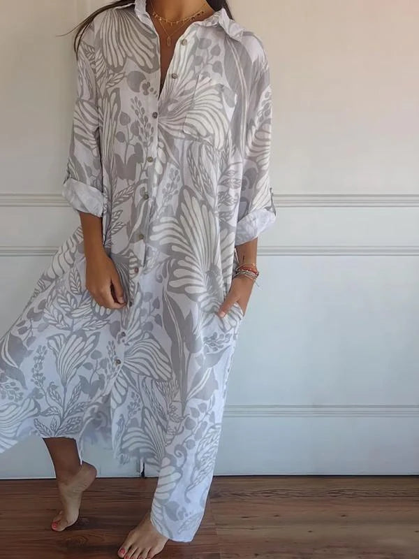 MW | Klassisches fließendes Maxikleid