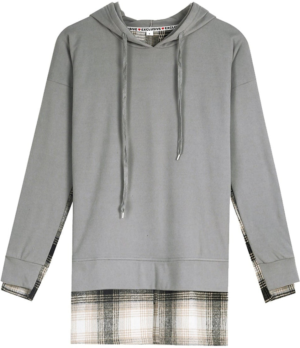 MW | Bequemes langärmeliges Patchwork-Sweatshirt