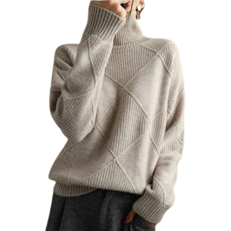 EM | Eleganter Turtle-neck pullover aus Kaschmir