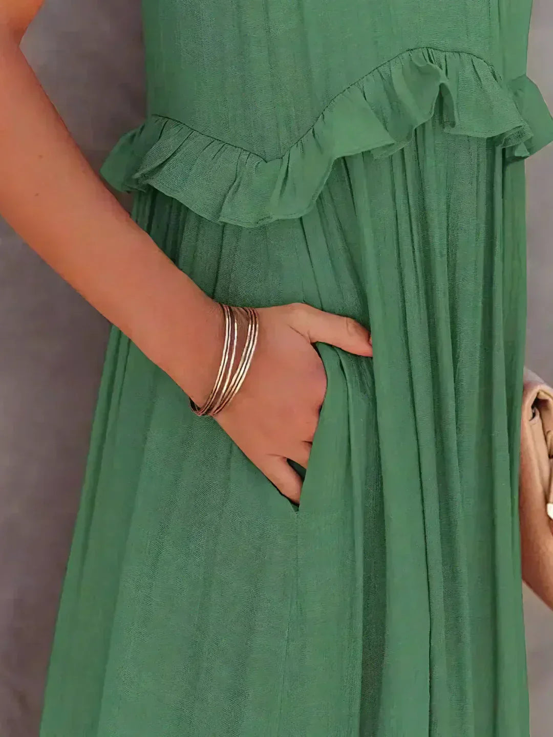 MW | Effortless Ruffle Maxikleid