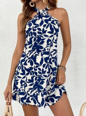MW | Bedrucktes ärmelloses Minikleid