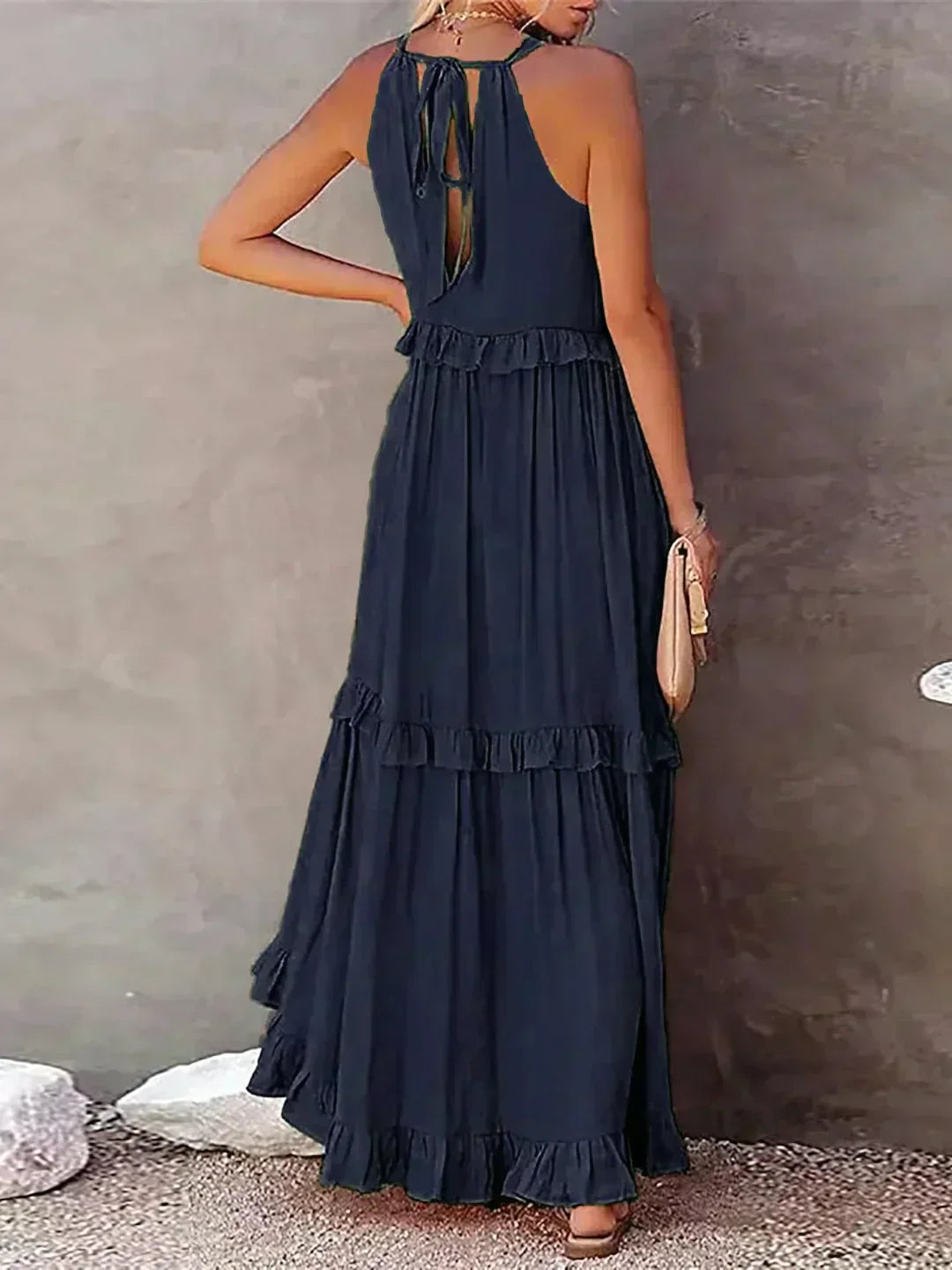 MW | Effortless Ruffle Maxikleid