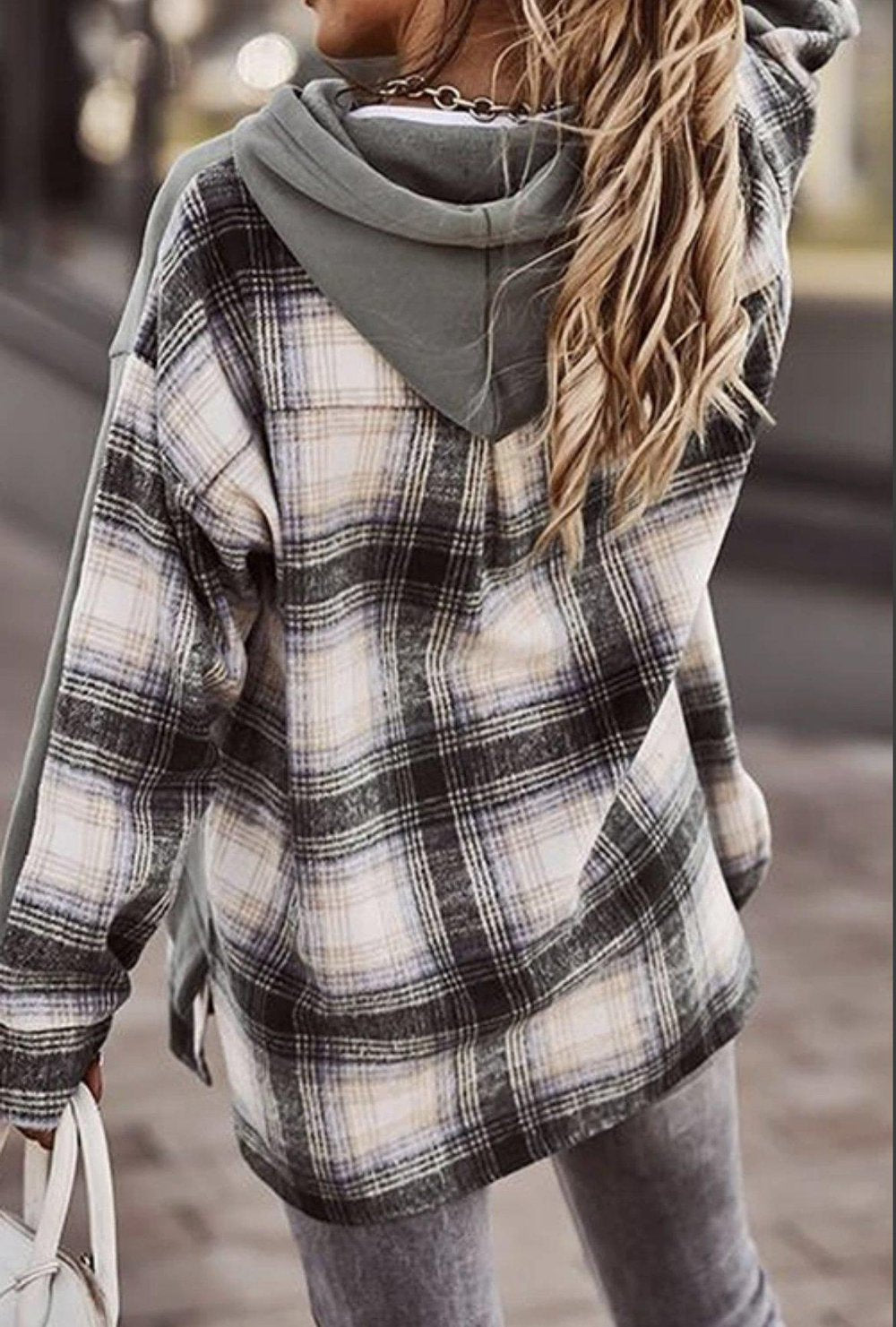 MW | Bequemes langärmeliges Patchwork-Sweatshirt