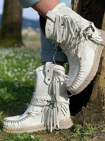 EM | Boho-Fransen-Westernstiefel