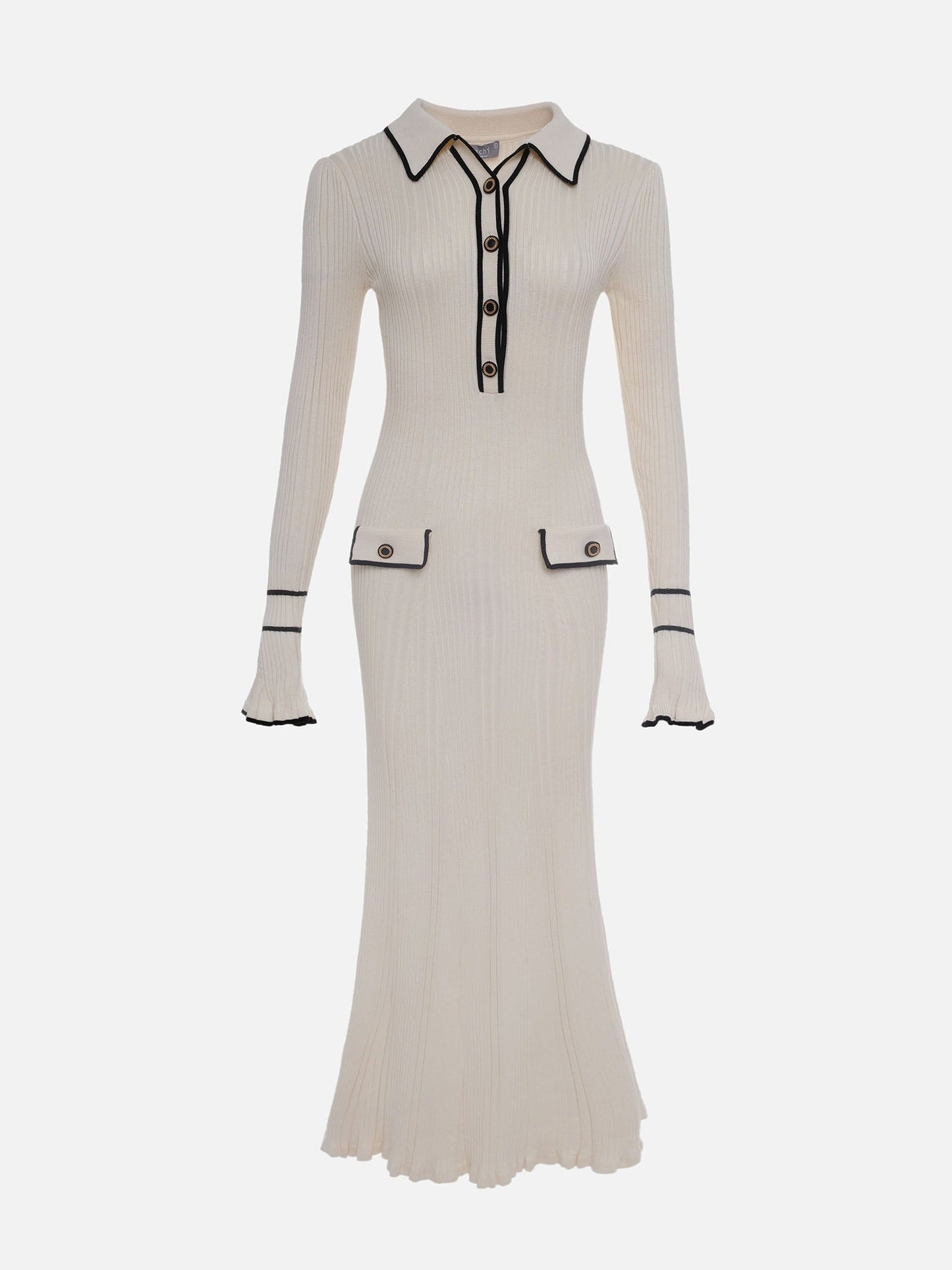 MW | Maxikleid aus Rippenstrick