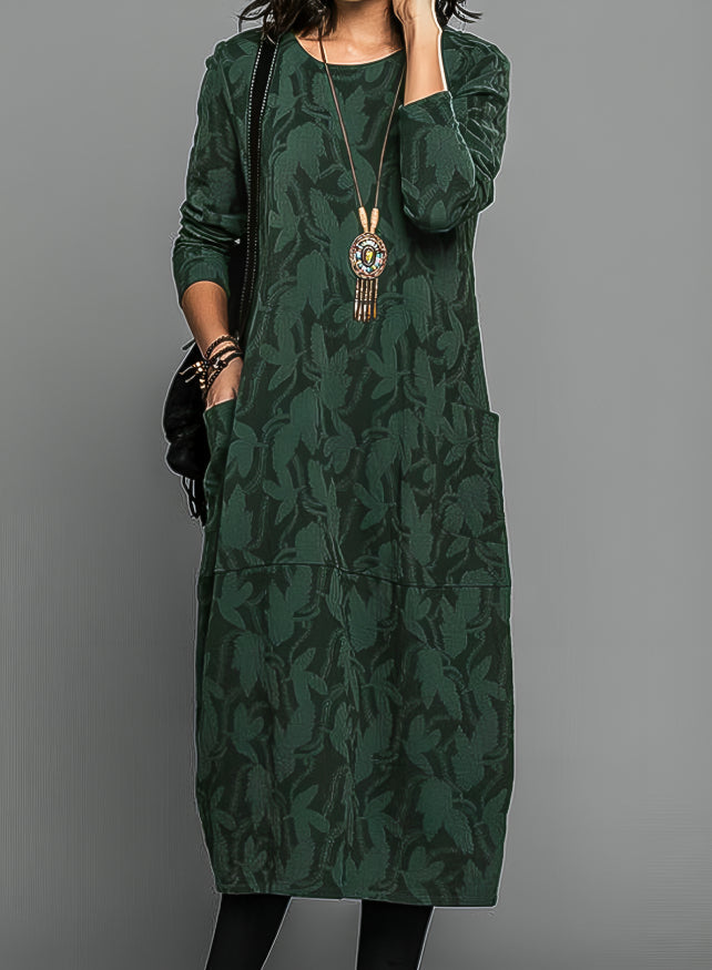 MW | Elegantes geblümtes Midikleid