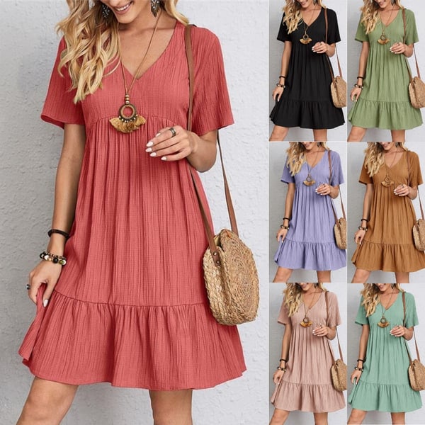 EM | Roberta – Retro-Damenbekleidung mit V-Ausschnitt