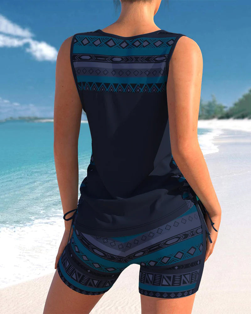 MW | Tankini-Set mit geometrischem Muster