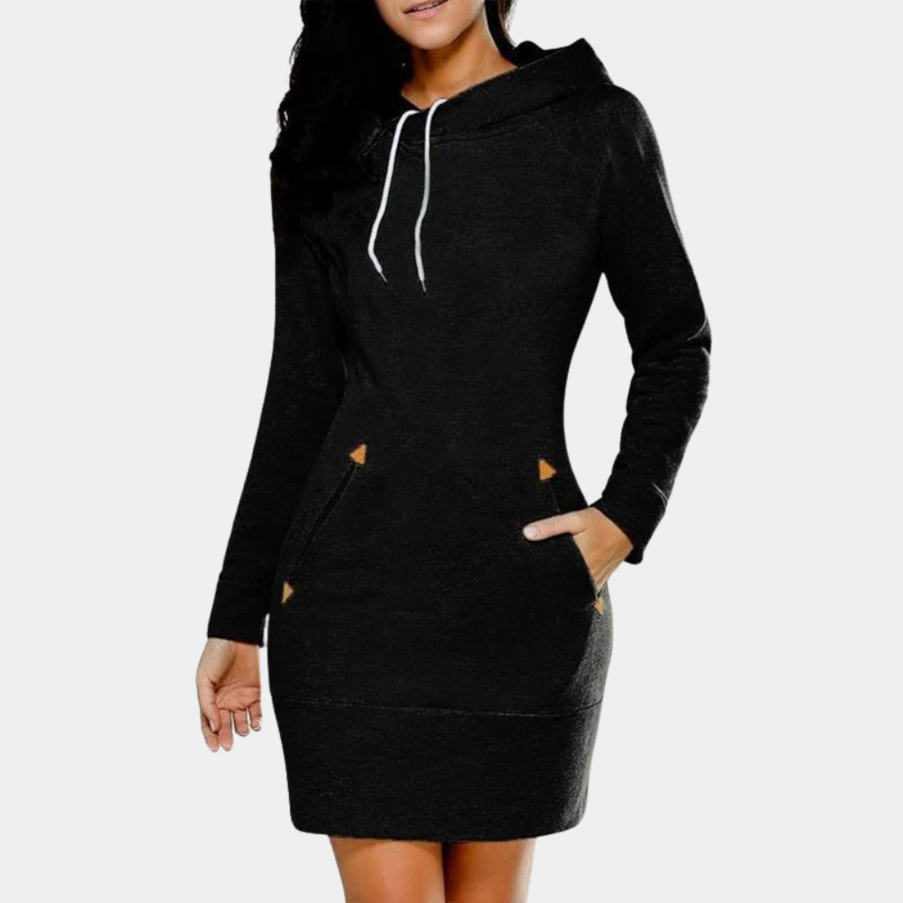 MW | modernes Damen Sweatshirt Kleid mit Taschen