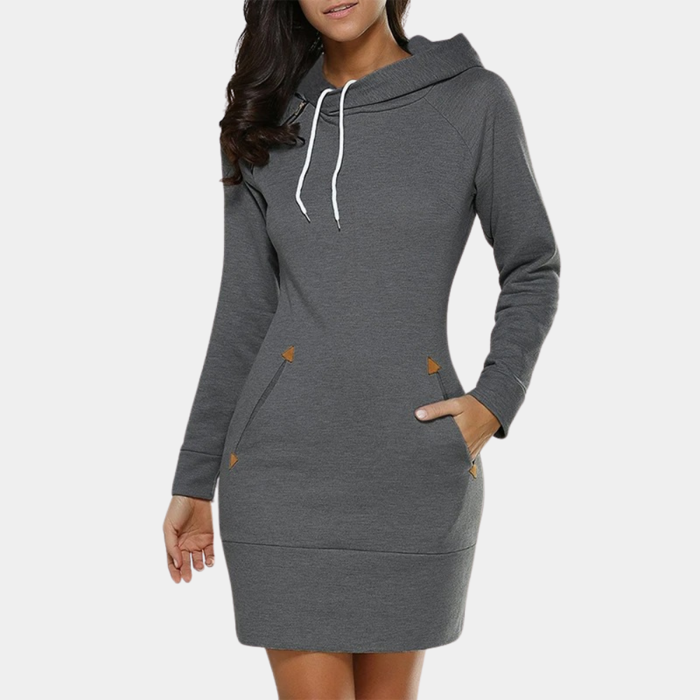 MW | modernes Damen Sweatshirt Kleid mit Taschen