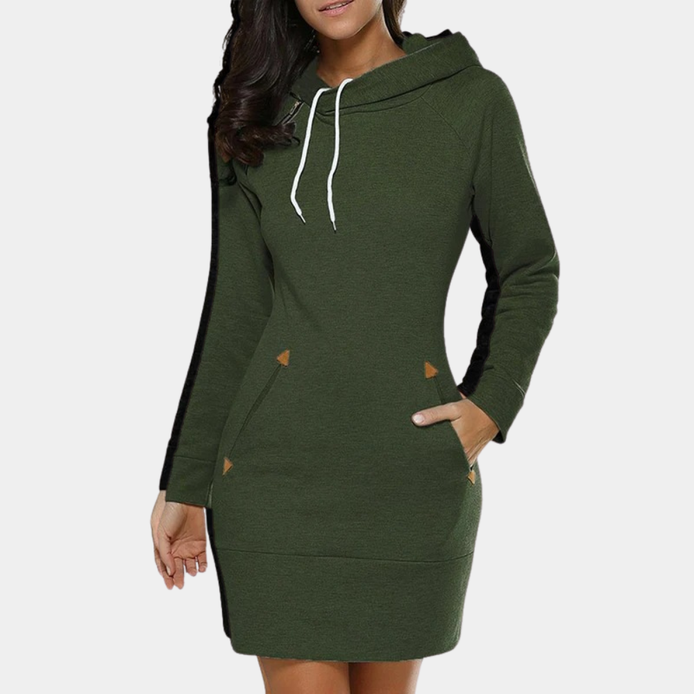 MW | modernes Damen Sweatshirt Kleid mit Taschen