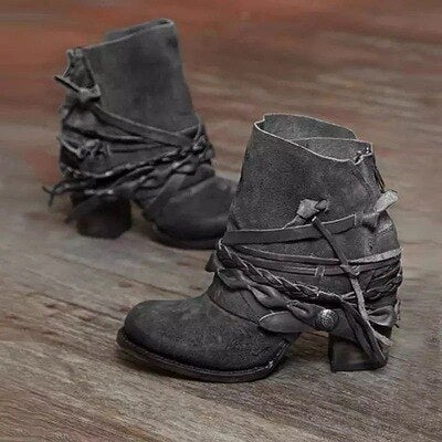 EM | Rustikale Boho-Wickel-Stiefel