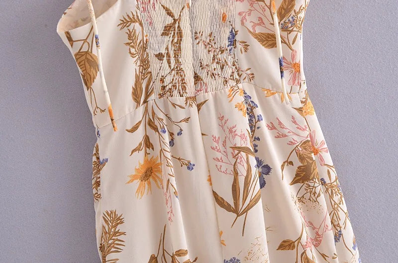 MW | Trägerkleid mit Blumendruck