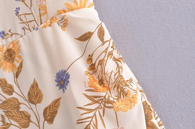 MW | Trägerkleid mit Blumendruck