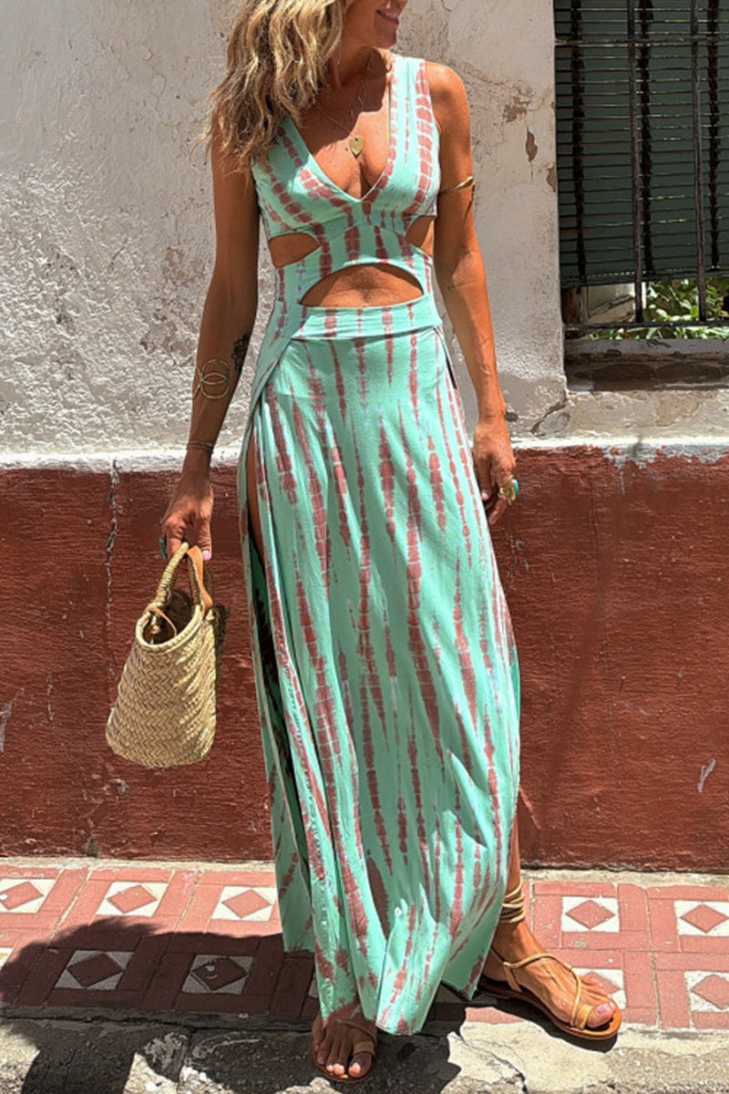 MW | Bohème Ausschnitt Maxikleid