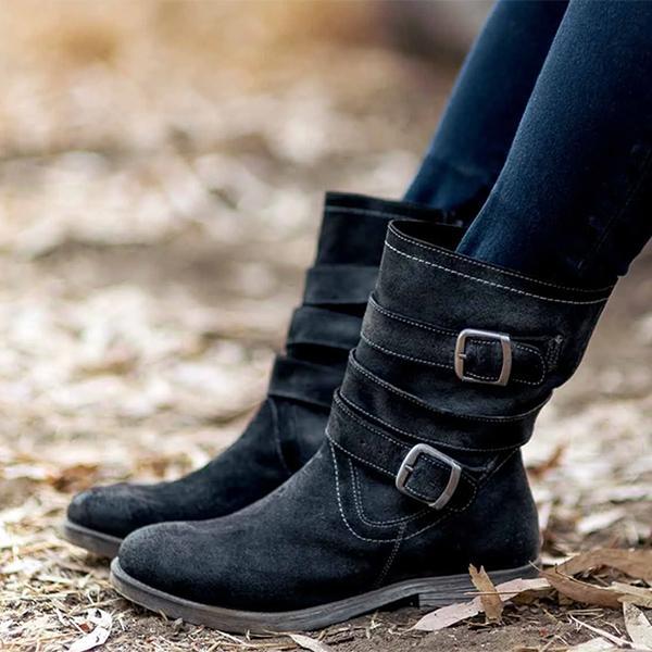 EM | Robuste Knöchelstiefel mit Schnalle
