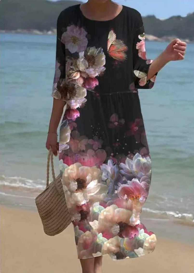 EM | Maxikleid mit Blumenmuster