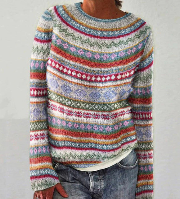 EM | Strickpullover mit Vintage-Muster