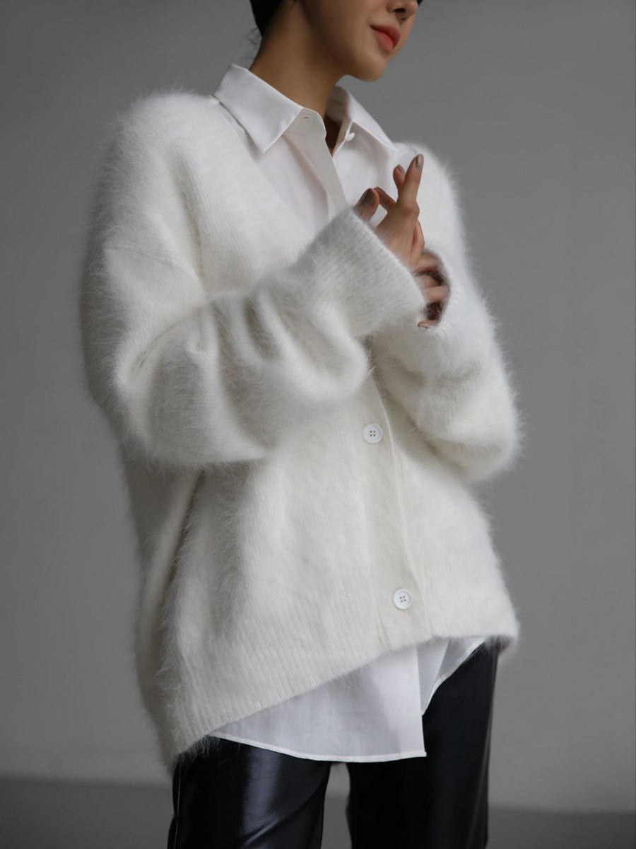 EM | Langärmelige Strickjacke mit hängenden Schultern