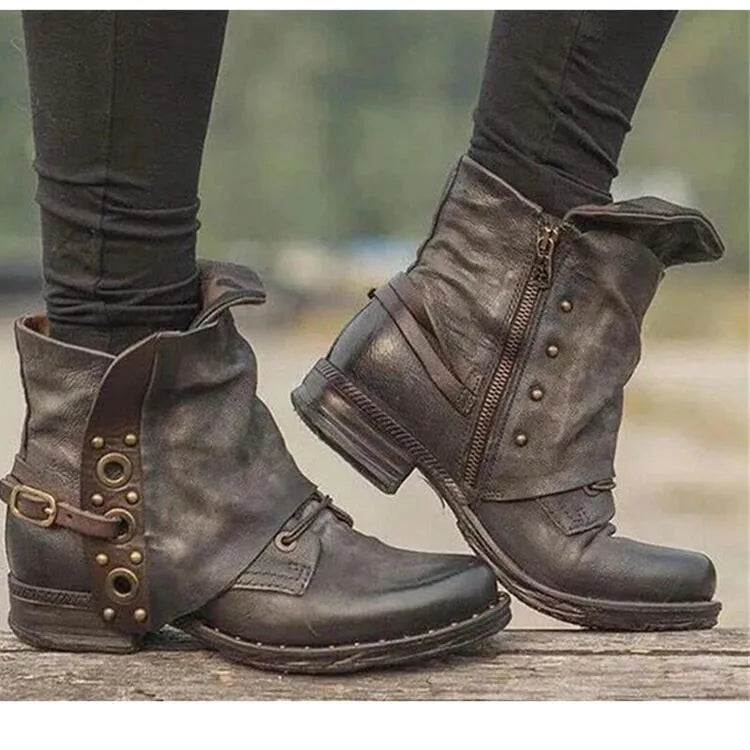 Stützende und trendige orthopädische Stiefel