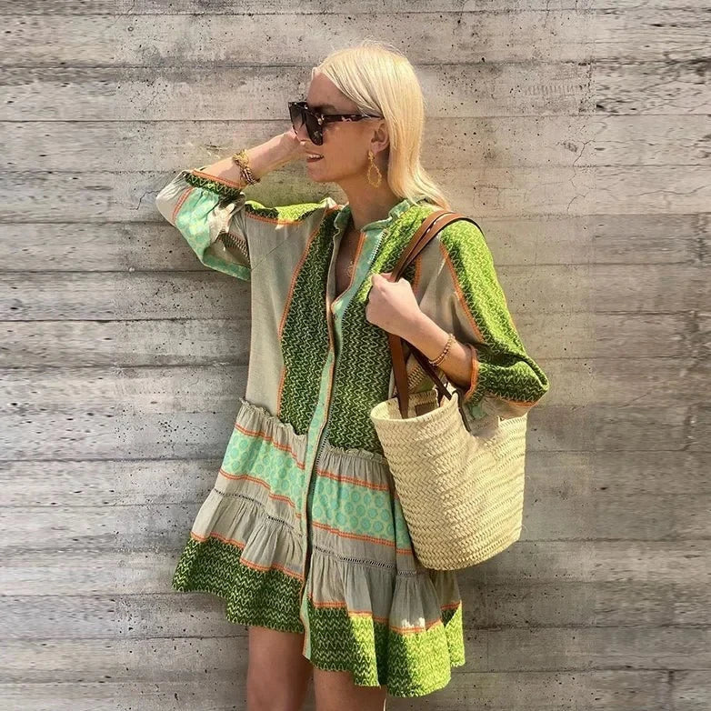 MW | Minikleid mit Ethnodruck