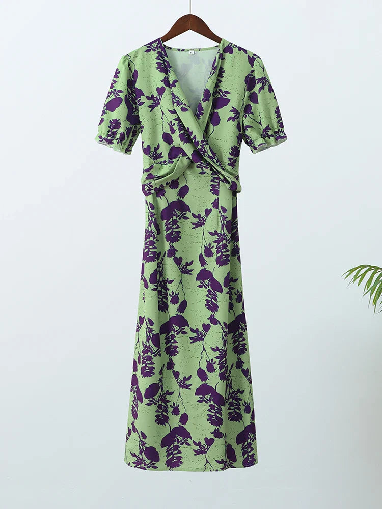 Aida™ - Gedrehtes Maxikleid mit Blumendruck für Damen