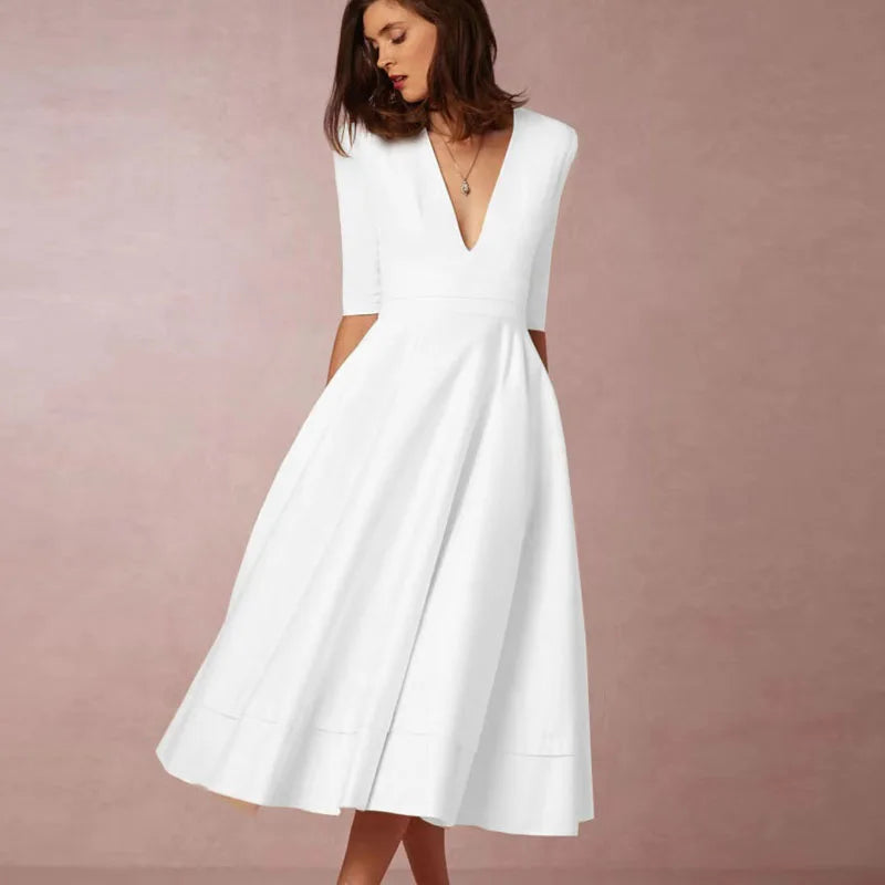 MW | elegantes Midikleid im Vintage-Look für Frauen