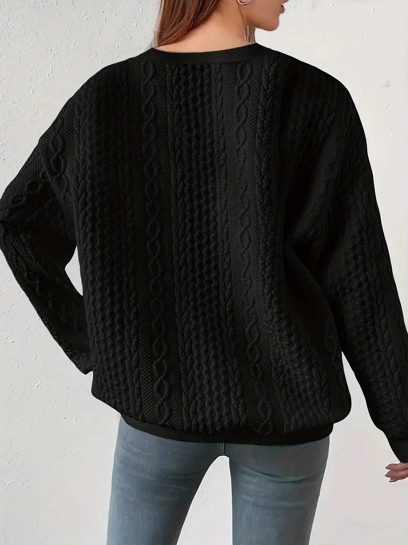 MW | Rundhalsausschnitt Sweatshirt mit langen Ärmeln