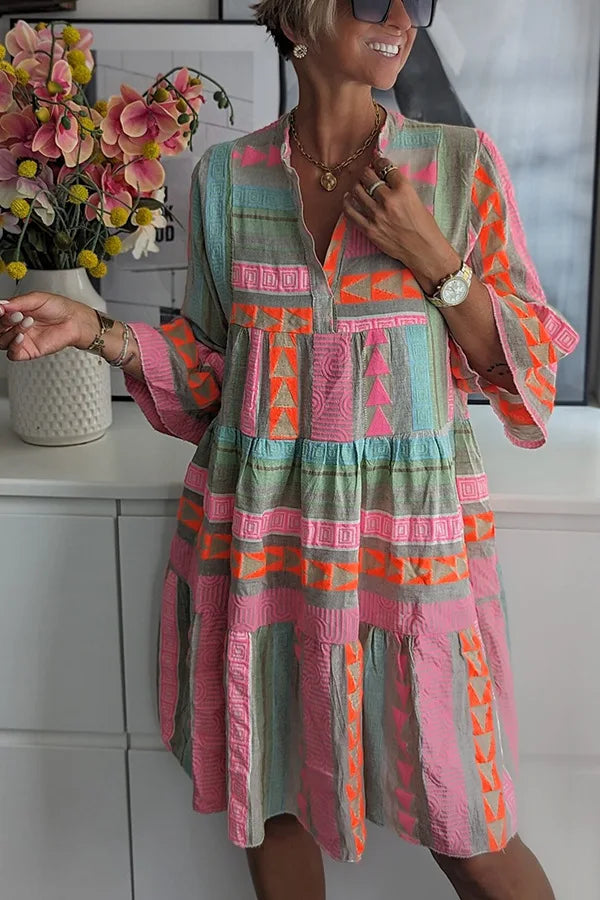 MW | Vibrierendes Boho Midikleid