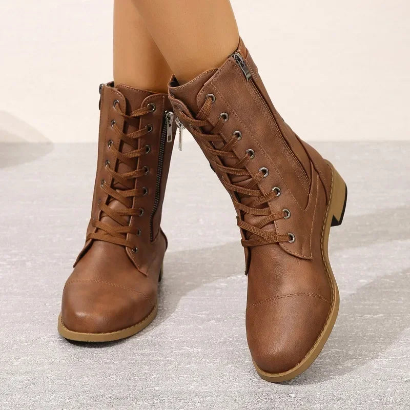 Stützende und trendige orthopädische Stiefel